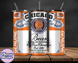 Chicago Bears Tumbler Wrap,Vintage Budweise Tumbler Wrap 39