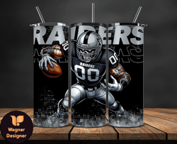 Las Vegas Raiders NFL Tumbler Wraps, Tumbler Wrap Png, Football Png, Logo NFL Team, Tumbler Design by Magnolia Boutique