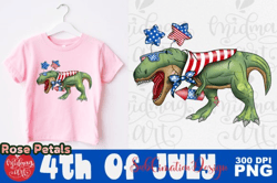 4th of July Dinosaur Png, 4th of July Design 22