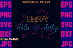 Happy 4th of July Rhinestone Design 95