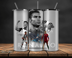 Ronaldo Tumbler Wrap ,Cristiano Ronaldo Tumbler Design, Ronaldo 20oz Skinny Tumbler Wrap, Design by  Rose Petals Store 1