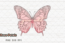 Grow Wild Butterfly Retro Vintage PNG Design 14