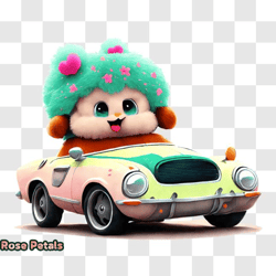 Cartoon character in a playful ride PNG Design 169