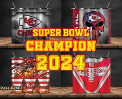 Kansas City Chiefs Super Bowl Tumbler Png, Super Bowl 2024 Tumbler Wrap 14