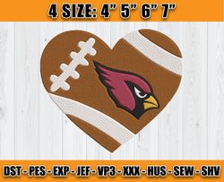 Cardinals Embroidery, NFL Cardinals Embroidery, NFL Machine Embroidery Digital, 4 sizes Machine Emb Files - 08 - Rose Pe