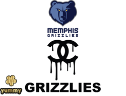 Memphis Grizzlies  PNG, Chanel NBA PNG, Basketball Team PNG,  NBA Teams PNG ,  NBA Logo Design 21