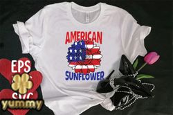 American Sunflower T-shirt Design Design 110
