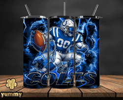 Indianapolis Colts Tumbler Wrap Glow, NFL Logo Tumbler Png, NFL Design Png-14