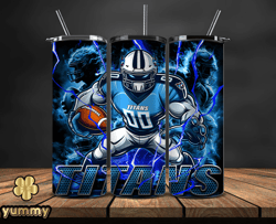 Tennessee Titans Tumbler Wrap Glow, NFL Logo Tumbler Png, NFL Design Png-31