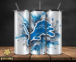 Detroit Lions Logo NFL, Football Teams PNG, NFL Tumbler Wraps PNG Design 52