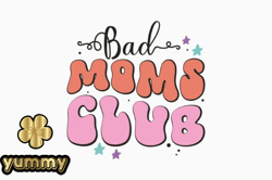 Retro Bad Moms Club Leopard SVG  DesignDesign14