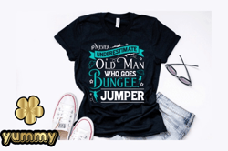 Old Man Bungee Jumping T Shirt Design Design 203