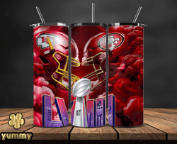 Kansas City Chiefs Vs San Francisco 49ers Super Bowl Tumbler Png, Super Bowl 2024 Tumbler Wrap 12