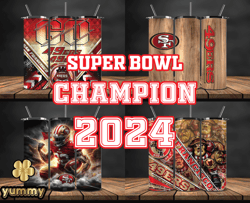 San Francisco 49ers Super Bowl Tumbler Png, Super Bowl 2024 Tumbler Wrap 11