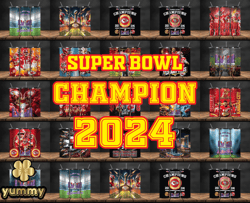 Bundle 21 Design Kansas City Chiefs Vs San Francisco 49ers Super Bowl Tumbler Png, Super Bowl 2024 Tumbler Wrap, 32 Team