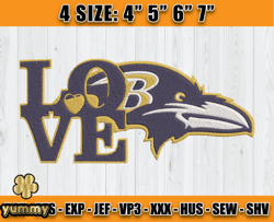 Ravens Embroidery, NFL Ravens Embroidery, NFL Machine Embroidery Digital, 4 sizes Machine Emb Files -20 yummy