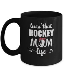 living that hockey mom life mothers day gifts mug
