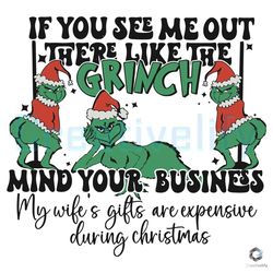 Free Retro Santa Grinch SVG Christmas Quotes File Design