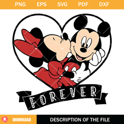 Mickey Valentines Forever Svg, Hello Valentines Svg
