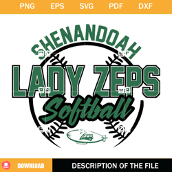 Shenandoah Lady Zeps Softball SVG, Sport SVG, Baseball SVG,NFL svg, NFL foodball