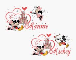 Bundle Valentine Mouse SVG, Mouse Heart Svg, Funny Valentines Day, Valentines Day, Magical Valentine Svg, Magical Castle