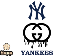 New York Yankees PNG, Gucci MLB PNG, Baseball Team PNG,  MLB Teams PNG ,  MLB Logo Design 35