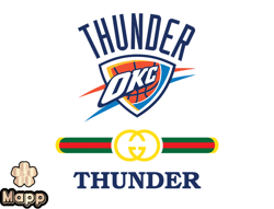 Oklahoma City Thunder PNG, Gucci NBA PNG, Basketball Team PNG,  NBA Teams PNG ,  NBA Logo  Design 62