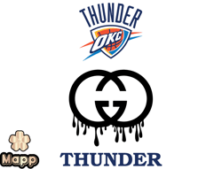 Oklahoma City Thunder PNG, Gucci NBA PNG, Basketball Team PNG,  NBA Teams PNG ,  NBA Logo  Design 118