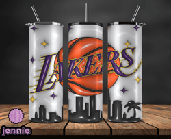 3D Inflated LA Lakers Basketball Team, Basketball Design,NBA Teams,NBA Sports,Nba Tumbler Wrap,NBA DS-14