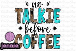 No Coffee No Talkee Retro Tshirt Design Design 60