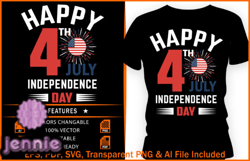 4th of July Independence Day T-shirt Design 117