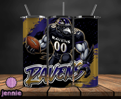 Baltimore Ravens Tumbler Wrap, Nfl Teams,Nfl Logo football, Logo Tumbler PNG Design 03