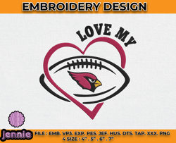 Arizona Cardinals Embroidery Designs, NFL Logo Embroidery, Machine Embroidery Digital - 02 by ennie