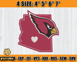 Cardinals Embroidery, NFL Cardinals Embroidery, NFL Machine Embroidery Digital, 4 sizes Machine Emb Files -11 - jennie
