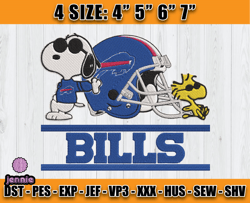 Buffalo Bills Embroidery, Snoopy Embroidery, NFL Machine Embroidery Digital, 4 sizes Machine Emb Files-01-jennie
