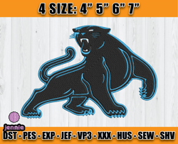 Panthers Embroidery, NFL Panthers Embroidery, NFL Machine Embroidery Digital, 4 sizes Machine Emb Files - 03-jennie