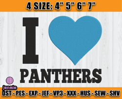 Panthers Embroidery, NFL Panthers Embroidery, NFL Machine Embroidery Digital, 4 sizes Machine Emb Files - 08-jennie