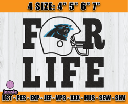 Panthers Embroidery, NFL Girls Embroidery, NFL Machine Embroidery Digital, 4 sizes Machine Emb Files -12-jennie