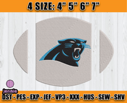 Panthers Embroidery, NFL Panthers Embroidery, NFL Machine Embroidery Digital, 4 sizes Machine Emb Files -15-jennie