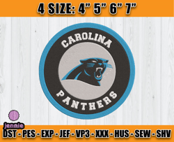 Panthers Embroidery, NFL Panthers Embroidery, NFL Machine Embroidery Digital, 4 sizes Machine Emb Files -16-jennie
