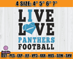 Panthers Embroidery, NFL Panthers Embroidery, NFL Machine Embroidery Digital, 4 sizes Machine Emb Files -22-jennie
