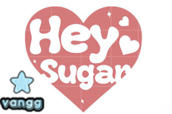 Hey Sugar Retro PNG Funny Valentines Design 64