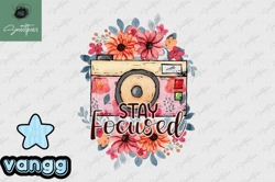 Stay Focus Photography Vintage PNG Design 34