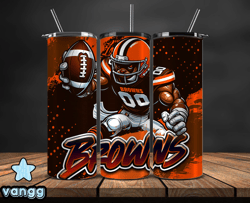 Cleveland Browns Tumbler Wrap, Nfl Teams,Nfl Logo football, Logo Tumbler PNG Design 08