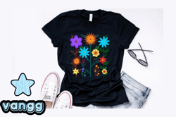Vintage Flower Novelty T Shirt Design Design 184