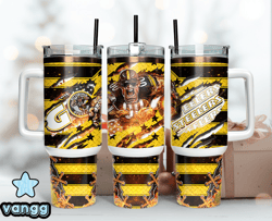 Pittsburgh Steelers Tumbler 40oz Png, 40oz Tumler Png 27 by Vangg ST