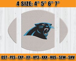 Panthers Embroidery, NFL Panthers Embroidery, NFL Machine Embroidery Digital, 4 sizes Machine Emb Files -15