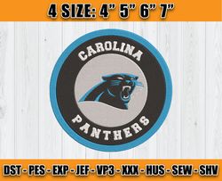 Panthers Embroidery, NFL Panthers Embroidery, NFL Machine Embroidery Digital, 4 sizes Machine Emb Files -16