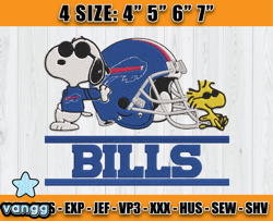 Buffalo Bills Embroidery, Snoopy Embroidery, NFL Machine Embroidery Digital, 4 sizes Machine Emb Files-01-vangg