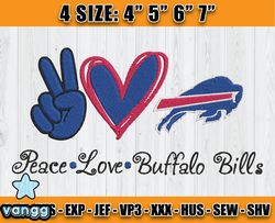 Buffalo Bills Embroidery, NFL Buffalo Bills Embroidery, NFL Machine Embroidery Digital, 4 sizes Machine Emb Files - 05-v